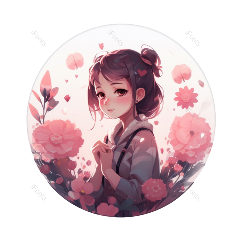 花卉插画图片,花朵插画元素,PNG,免抠素材